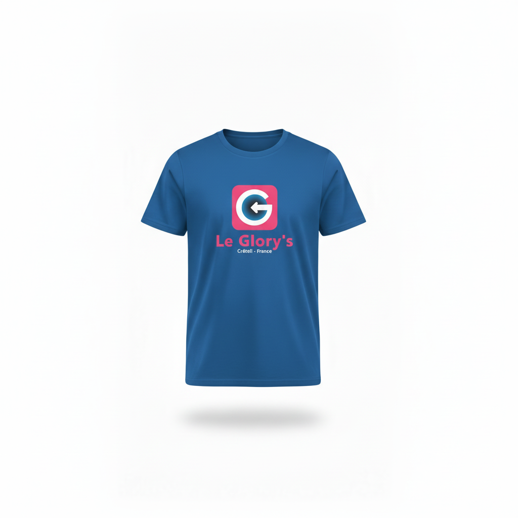 T-shirt manches courtes logo Le Glory's col rond