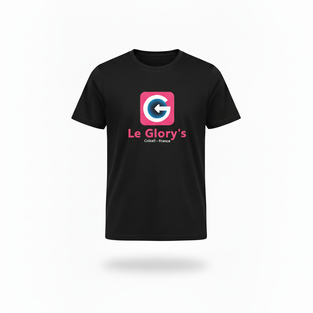 T-shirt manches courtes logo Le Glory's col rond