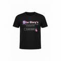 T-shirt du Glory's, "TU VEUX TESTER", bleu ou noir et à manches courtes