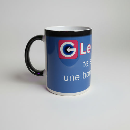 Le Mug magique du Glory's !! Qui dévoile le texte avec la chaleur !