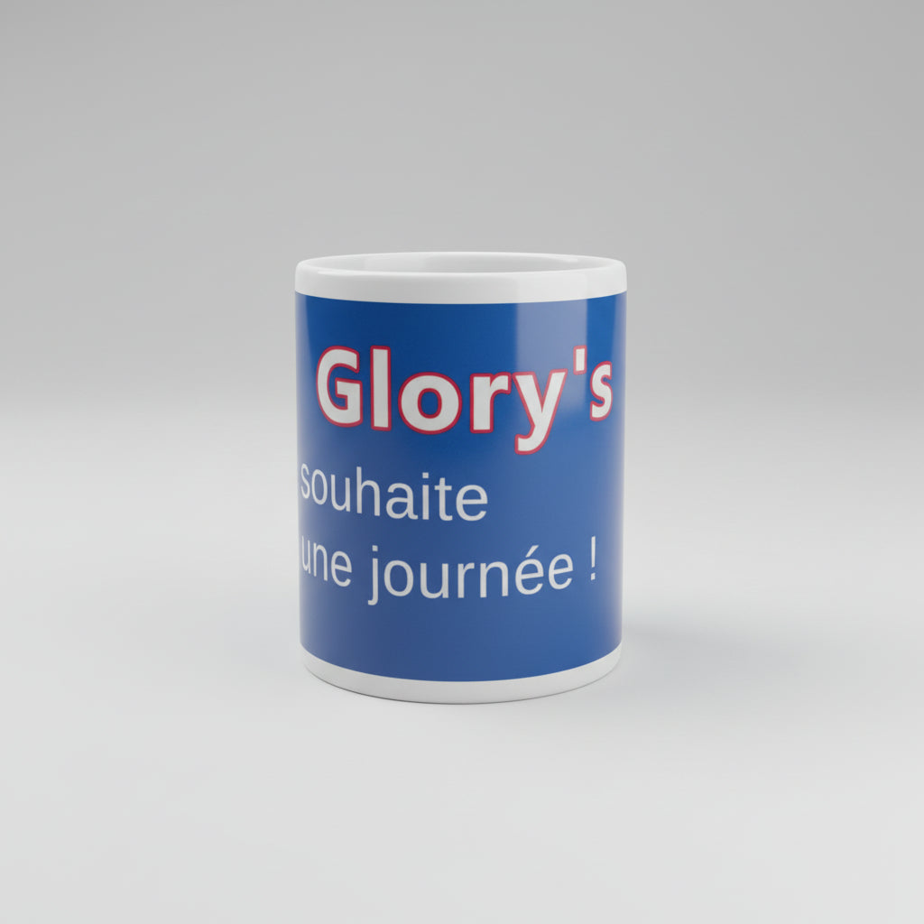Le Mug magique du Glory's !! Qui dévoile le texte avec la chaleur !