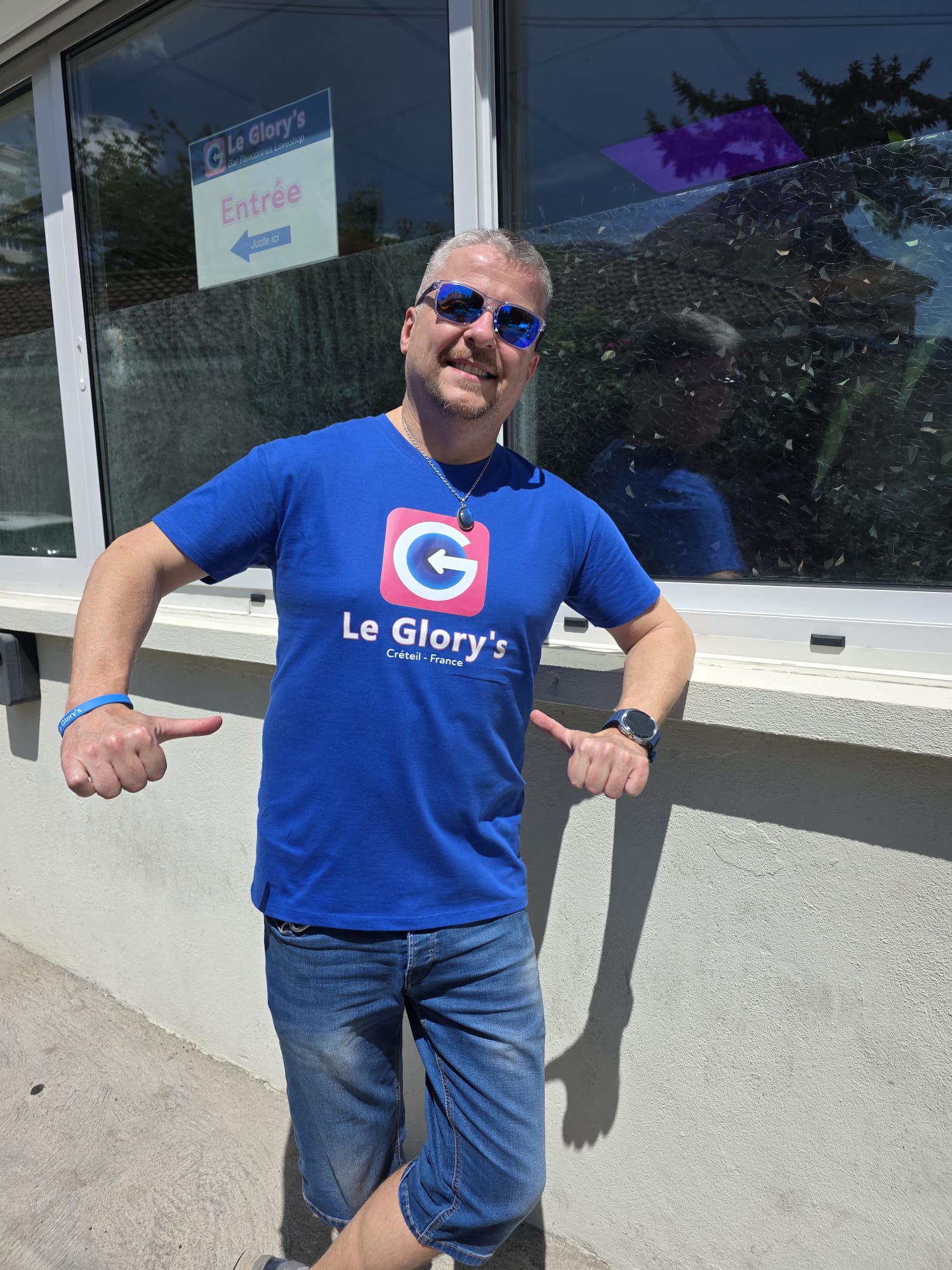 T-shirt manches courtes logo Le Glory's col rond