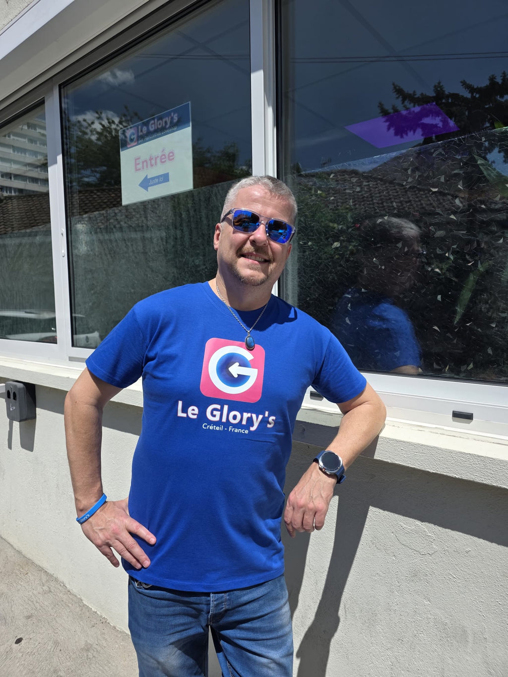 T-shirt manches courtes logo Le Glory's col rond