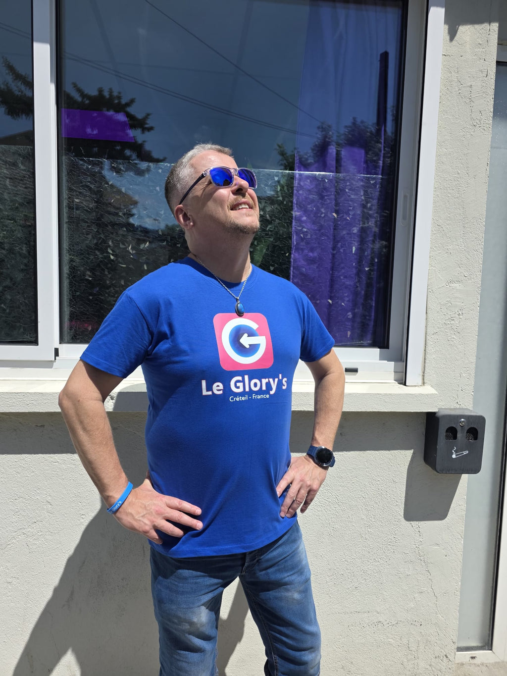 T-shirt manches courtes logo Le Glory's col rond