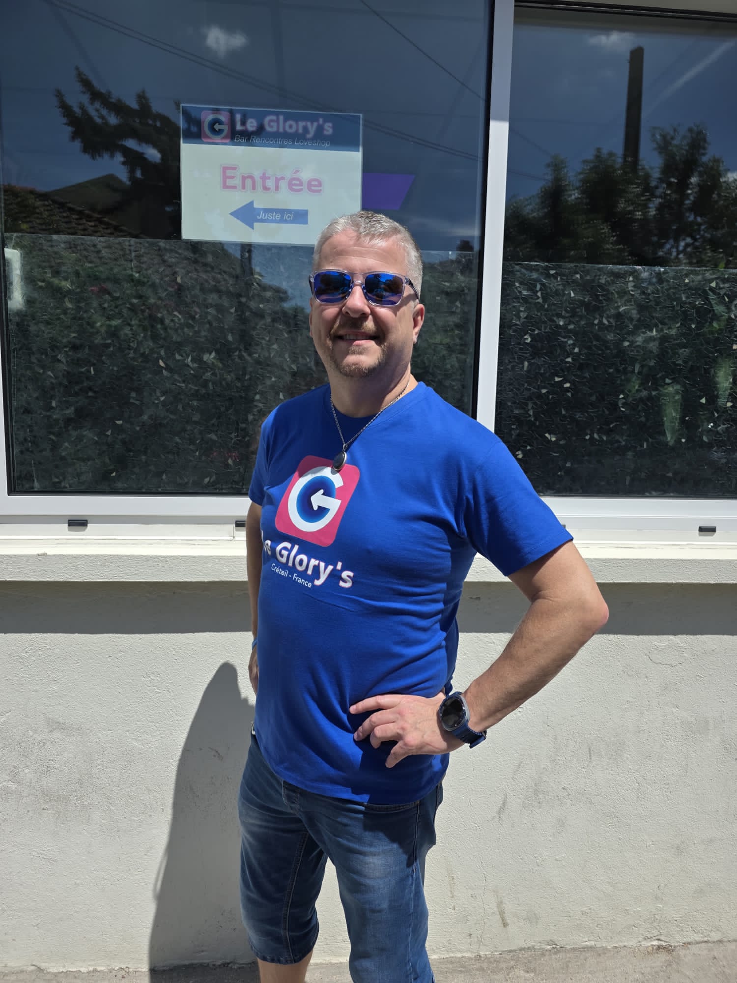 T-shirt manches courtes logo Le Glory's col rond